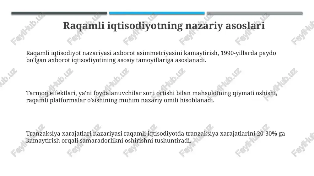 raqamli iqtisodiyotning nazariy asoslari - Page 3