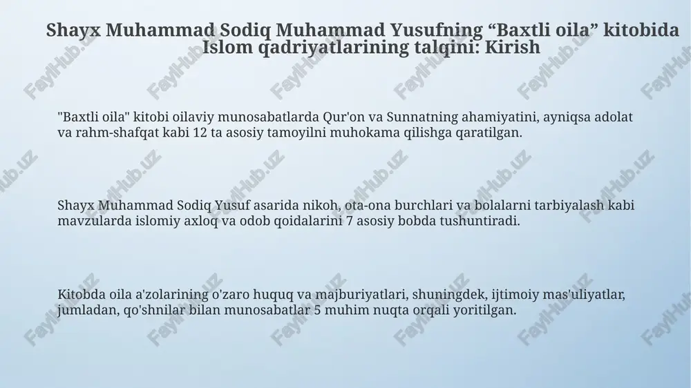 shayx muhammad sodiq muhammad yusufning “baxtli oila” kitobi - Page 3