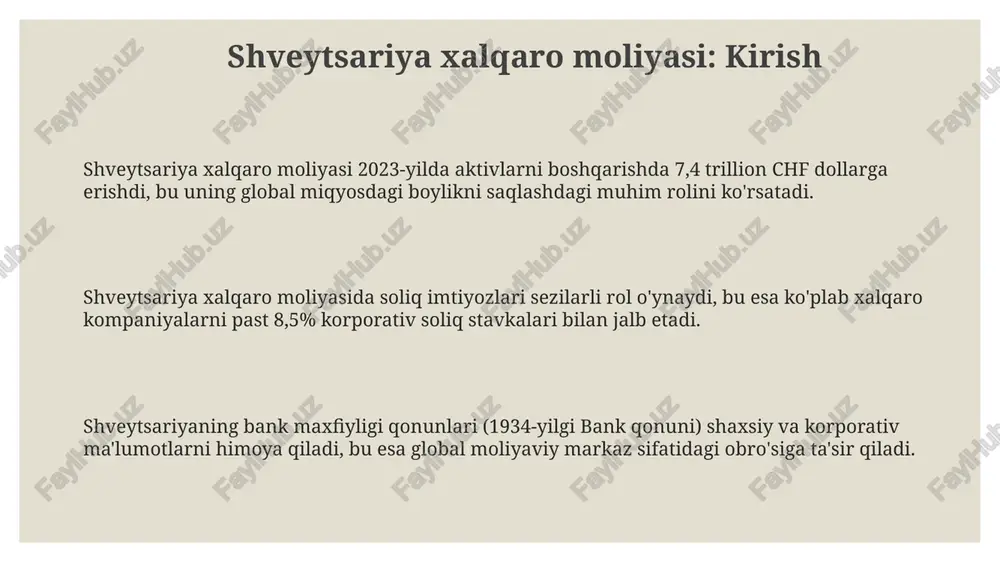 shvetsariya xalqaro moliyasi - Page 3