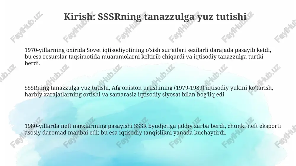 sssrning tanazzulga yuz tutishi - Page 3