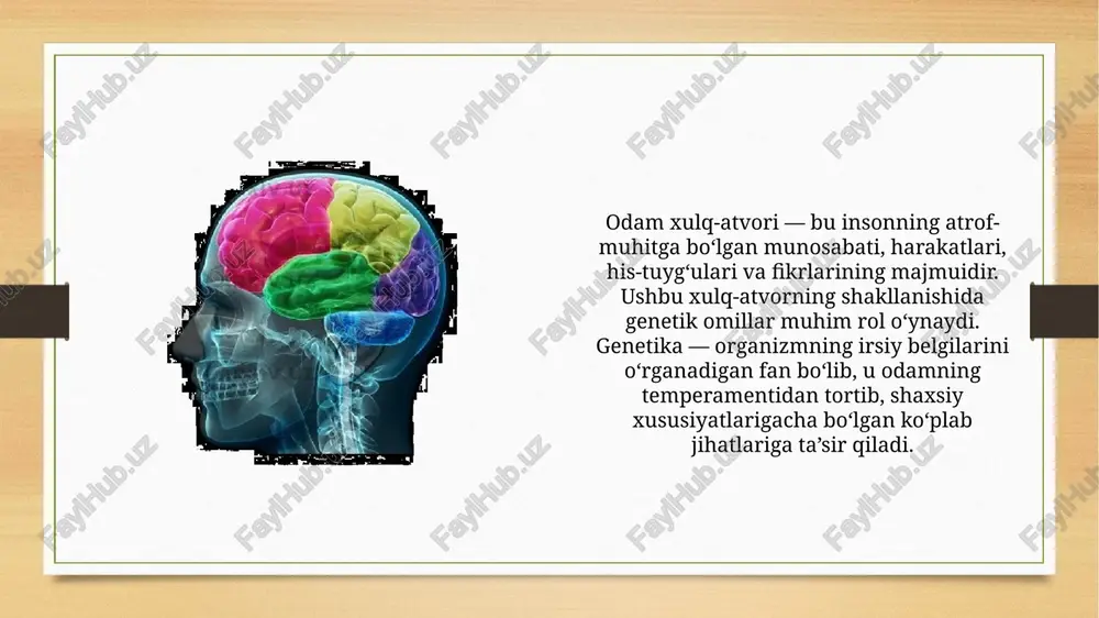 yevgenetika fani. odam xulq-atvorining genetik asoslari - Page 3