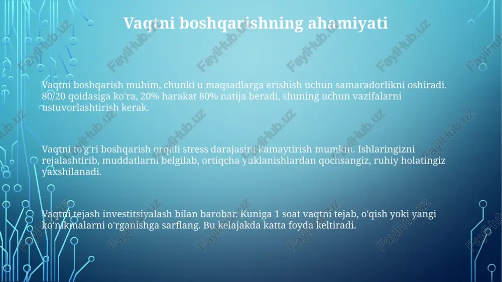 vaqtni boshqarish - Page 3