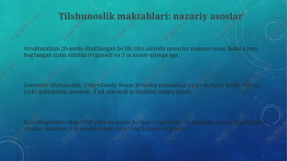 tilshunoslik maktablari va ularning amaliya sosi - Page 3