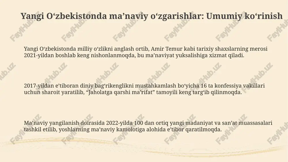 yangi oʻzbekistonda ma'naviy oʻzgarishlar - Page 3
