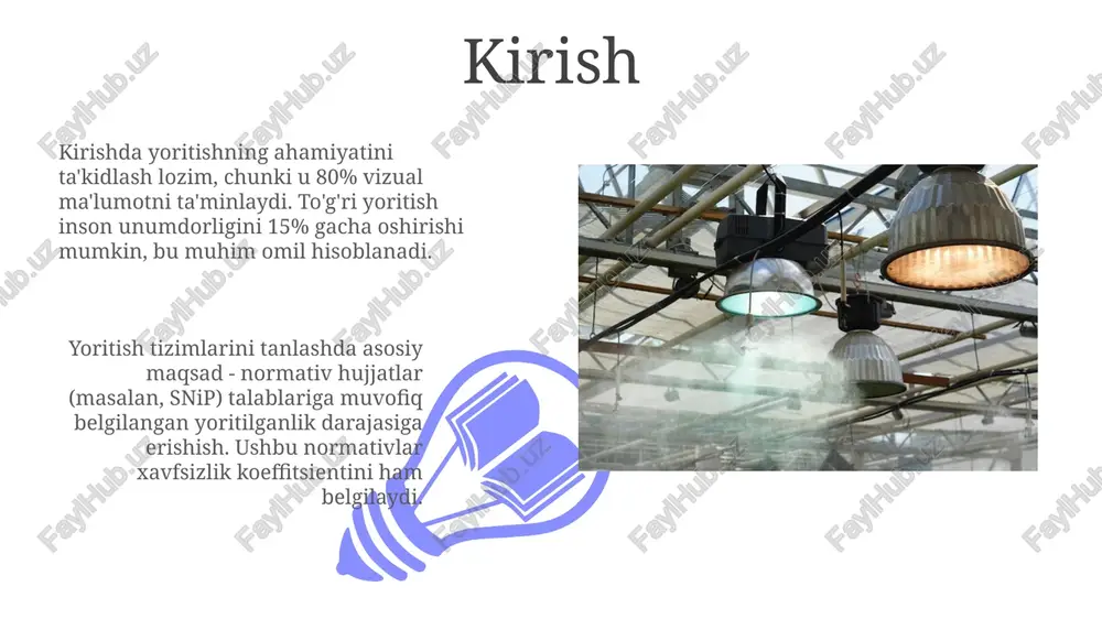 yorug'lik manbaini va yoritish tizimini tanlash - Page 3