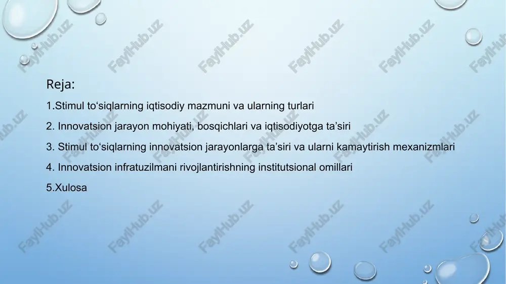 ijada yaratilgan mahsulot innovatsiyaga aylanadi, ya’ni bozor talab qiladigan yangilik. innovatsion jarayonning uchta shakli mavjud: 1) oddiy tashkilot ichi (tabiiy); 2) oddiy tashkilotlararo (tovar); 3) kengaytirilgan. oddiy innovatsion jarayon bir xil tashkilot ichida yangilik yaratish va undan foydalanishni o‘z ichiga oladi. mazkur holatda yangilik to‘g‘ridan-to‘g‘ri mahsulot shaklini olmaydi. oddiy tashkilotlararo innovatsion jarayonda innovatsiyalar oldi-sotdi predmeti sifatida ishlaydi. innovatsiya jarayonining ushbu shakli yangilik yaratuvchisi va ishlab chiqaruvchisi funksiyasini uning iste’molchi funksiyasidan ajratilishini anglatadi. mazkur holat qachonki, ishlab chiqaruvchi tadqiqot institutidan patent sotib olgan taqdirdagina yuz beradi. kengaytirilgan innovatsion jarayon (diffuziya) ilg’or ishlab chiqaruvchining monopoliyasini buzgan holatda tobora ko‘proq yangi ishlab chiqaruvchilar paydo bo‘lishida namoyon bo‘ladi. shu bilan birgalikda ishlab chiqarilayotgan mahsulotning iste’mol xususiyatlarini yaxshilash uchun raqobat orqali o‘z hissasini qo‘shadi. diffuziya - bu allaqachon o‘zlashtirilgan va yangi sharoitlarda yoki oldin qo‘llaniladigan yangilikning tarqalishi. j.shumpeterning innovatsiya nazariyasiga ko‘ra, innovatsiyalarning diffuziyasi - ko‘proq foyda kutib, innovatordan keyin yangiliklarni kiritadigan taqlidchilar sonining kümülatif ko‘payish …