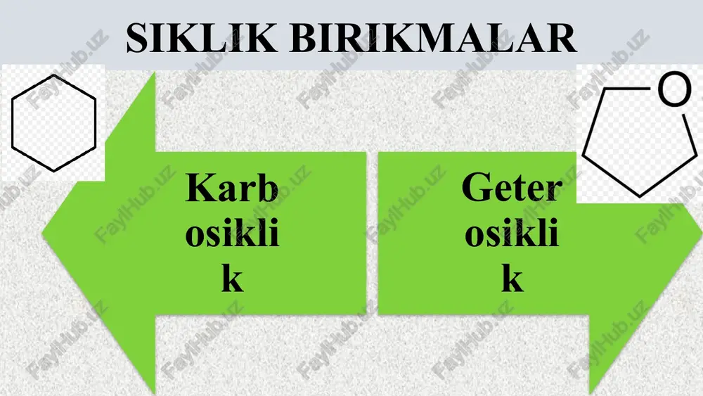 'llash orqali reaksiyalarni amalga oshirish mumkin. bu ikkala metall yordamida amalga oshiriladigan reaksiyalar o'rtasida qanday farqlar mavjud? javoblar 1.reaksiya mexanizmi: natriy bilan reaksiyada (vyurs reaksiyasi deb ataladi) ikki molekula digalogenli alkan natriy metali ishtirokida qo'shiladi. natriy atomlari galogen atomlarini almashtirib, karbon zanjirini uzaytiradi yoki yopiq sikl shaklida hosil bo'lishiga olib keladi. bu usulda asosan yuqori darajadagi sikloalkanlar hosil bo'ladi: a)br–ch2​–ch2​–ch2-ch2-ch2​–br+na→br–ch2​–ch2​–ch2●+nabr b)br-ch2-ch2-ch2-ch2-ch2●+ na→ + nabr rux (zn) bilan reaksiyasi: reaksiya jarayoni: rux bilan ishlaganda halogenlar ajralib chiqadi va karbon atomlari o'rtasida to'g'ridan-to'g'ri bog'lanish hosil bo'ladi. bu usulda kichikroq halqali sikloalkanlar, masalan, siklopropan va siklobutan, osonlikcha hosil bo'ladi. natija: rux bilan olingan mahsulotlar kichik halqali sikloalkanlar hisoblanadi. 2.o'ziga xos sharoitlar: natriy bilan ishlashda ko'pincha quruq efir muhitidan foydalaniladi, chunki natriy namlik va kislorodga sezgir. rux bilan ishlash esa nisbatan yumshoqroq sharoitlarda o'tkaziladi va ba'zida boshqa metall katalizatorlar bilan birgalikda ishlatilishi mumkin. 3.hosil bo'ladigan mahsulotlar: natriy metali yordamida olinadigan mahsulotlar yuqori darajadagi halqali …