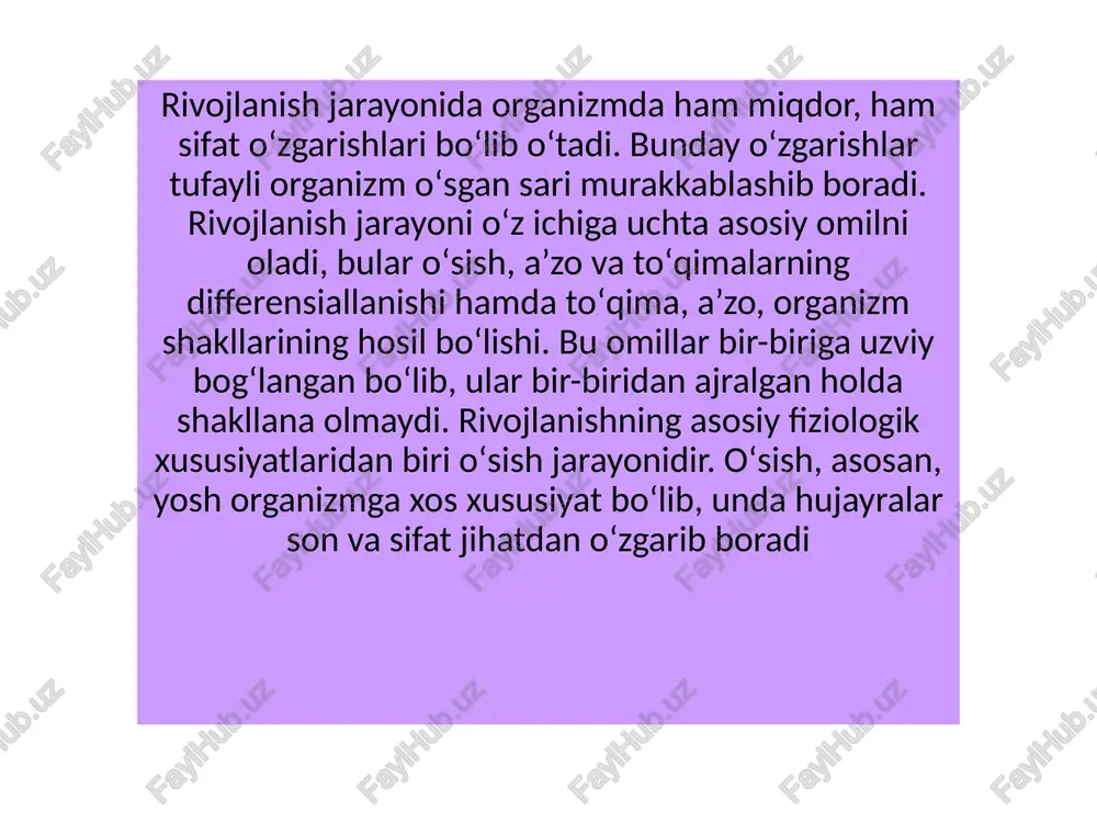 o’sish va rivojlanish - Page 3