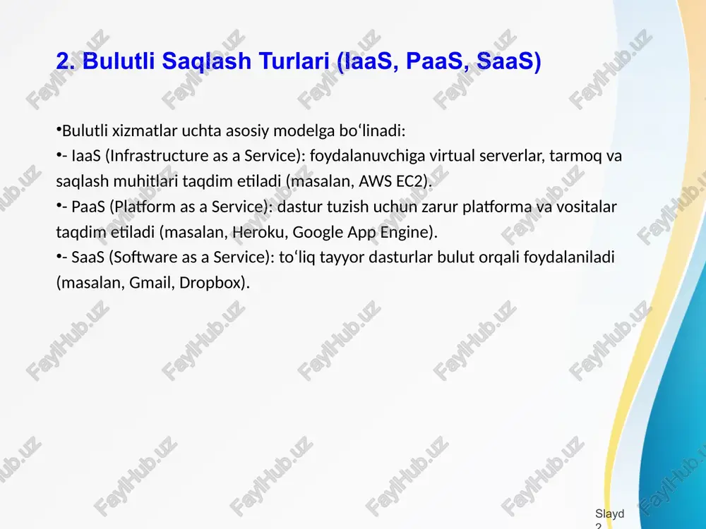bulutli saqlash tizimlari - Page 3