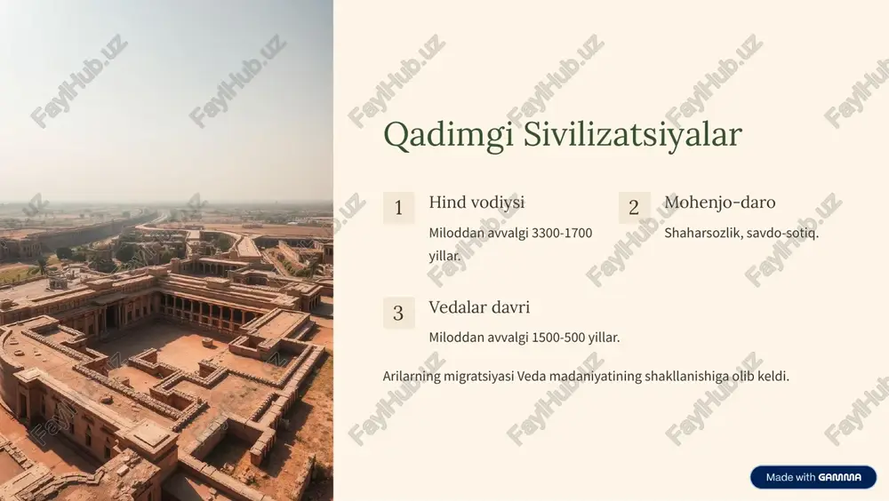 qadimgi hindiston tarixi va madaniyatiga xos - Page 3