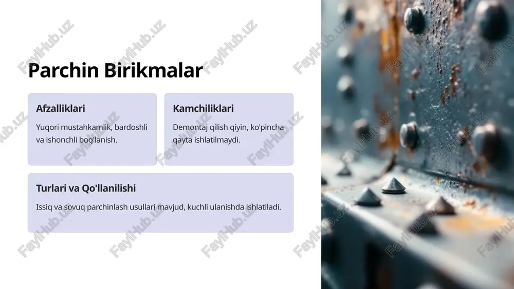 boltli va parchin mexli birikmalarga kirish - Page 3