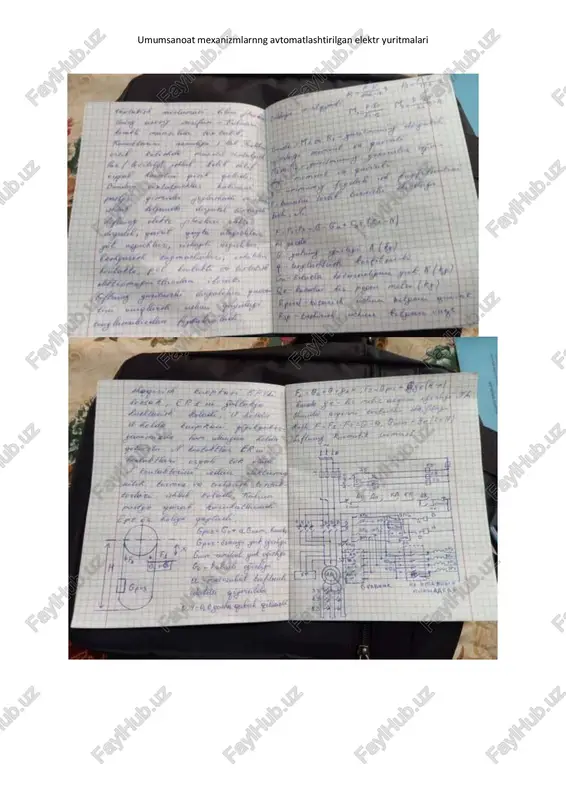 umumsanoat mexanizmlarnng avtomatlashtirilgan elektr yuritmalari - Page 3