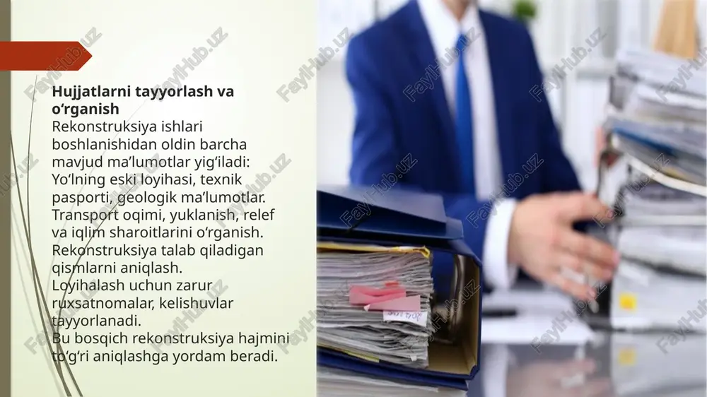 yo'llarni rekonstruksiya qilishdagi tayyorgarlik ishlari - Page 3
