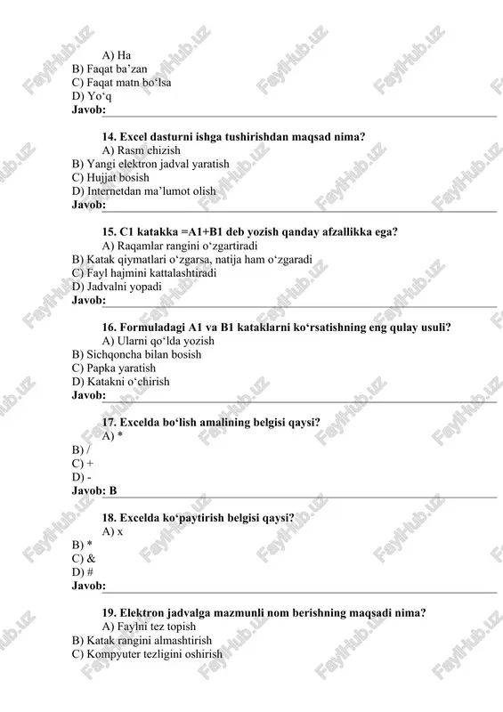 elektron jadvalda amaliy ishlar - Page 3