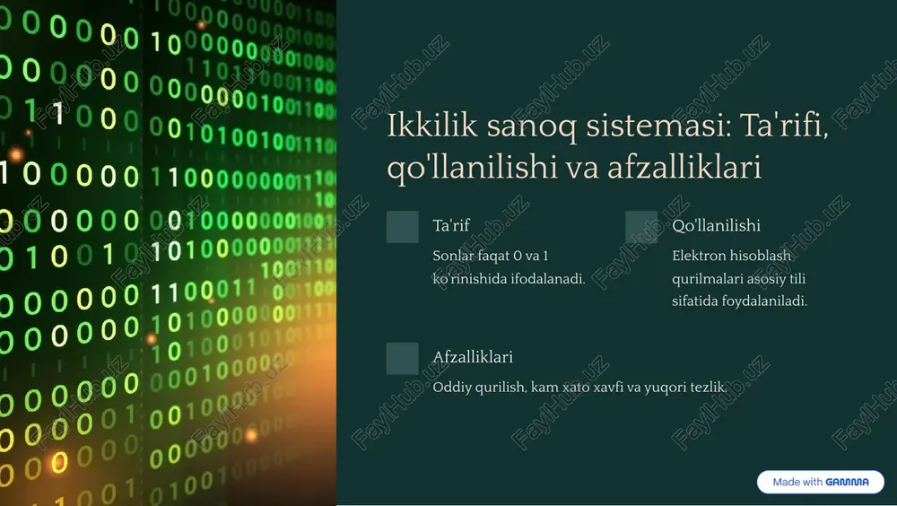 hisoblash texnikasida axborotni qayta ishlashning arifmetik asoslari - Page 3