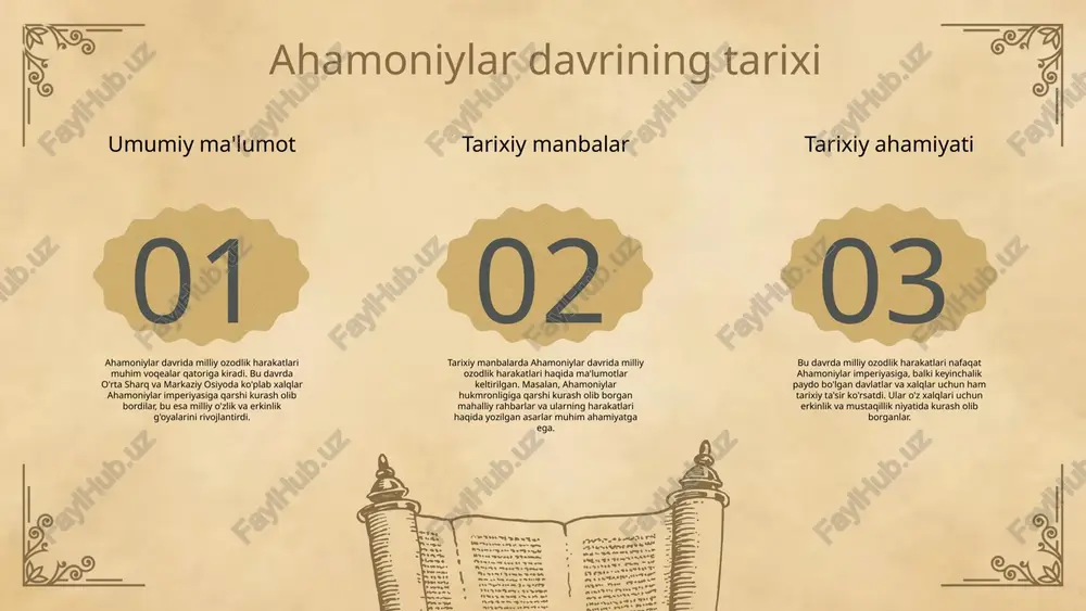 bo'ladi. harakatlarning kelib chiqishi milliy ozodlik harakatlarining kelib chiqishi ko'plab faktorlarga bog'liq. ularning paydo bo'lishida urushlar, mustamlakachilik, iqtisodiy qiyinchiliklar va milliy ongning o'sishi kabi omillar muhim rol o'ynaydi. tarixiy kontekstni ko'rib chiqish tarixiy kontekstda, ahamoniylar davrida milliy ozodlik harakatlari o'z ildizlarini qadimgi urushlar va xalqaro munosabatlardan olib, ko'plab xalqlarning o'z erkinligi uchun kurashini kuchaytirdi. bu harakatlar, shuningdek, ijtimoiy va madaniy o'zgarishlarga ham olib keldi. 01 02 03 milliy ozodlik harakatlari va iqtisodiy muammo iqtisodiy muammolar milliy ozodlik harakatlari uchun muhim turtki bo'lib xizmat qildi. ahamoniylar davrida soliq yuklari va iqtisodiy qiyinchiliklar xalqlarning noroziligini kuchaytirdi. resurslarning notekis taqsimoti ijtimoiy adolatsizlikni kuchaytirib, odamlarni o'z huquqlarini talab qilishga undadi. bu holat milliy ozodlik harakatlarining kuchayishiga sabab bo'ldi. iqtisodiy inqirozlar harakatlarga qo'shilish uchun ko'plab guruhlarni birlashtirdi. inqirozlar davrida odamlar o'z iqtisodiy manfaatlarini himoya qilish maqsadida harakatlarga kirishdilar. photo by andrew neel on unsplash milliy ozodlik harakatlarida siyosiy omillar ahamoniylar davrida siyosiy repressiyalar harakatlarning kuchayishiga …