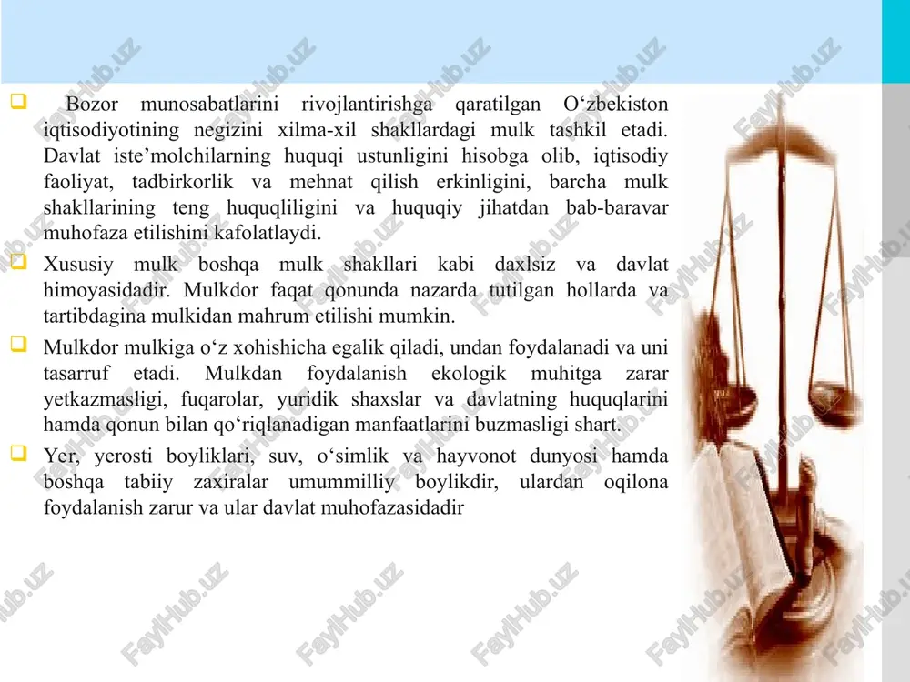 urli obyektlar qiymatini baholashning alohida shartlarini hamda ularning yutuqlarini rag‘batlantirishni hisobga olmaydigan baholovchilarni tayyorlash va qayta tayyorlash tizimining samarasizligi; to‘rtinchidan, baholashga yagona yondashuvni va bozor konyunkturasini hisobga olishni ta’minlamaydigan, tez o‘zgarib borayotgan bozorning zamonaviy shartlariga javob bermaydigan, ularning xalqaro standartlar bilan yetarlicha uyg‘unlashmagan mulkni baholash milliy standartlarining mavjudligi; beshinchidan, jamoat birlashmalarining baholash faoliyatini yanada rivojlantirish va takomillashtirish, baholash haqidagi hisobotlar sifatini oshirish bo‘yicha takliflarni ishlab chiqishda faolligining yetarli emasligi. your company name or your site address your company name or your site address logo o‘zbekiston respublikasi prezidentining “baholash xizmatlari bozorini yanada rivojlantirish chora-tadbirlari to’g’risida”gi 2018 yil 1 iyundagi pq-3764 a) baholash tashkilotlari ustav kapitali (ustav jamg‘armasi)ning eng kam miqdoriga bo‘lgan talabni bekor qilish; baholovchilarni tayyorlash, qayta tayyorlash va ularning malakasini oshirish namunaviy dasturlari baholash faoliyati sohasidagi litsenziyalovchi organ (keyingi o‘rinlarda — litsenziyalovchi organ) tomonidan baholash faoliyati sohasidagi professional jamoat tashkilotlari takliflarini inobatga olgan holda tasdiqlanadi; baholovchilarni tayyorlash, qayta tayyorlash va …
