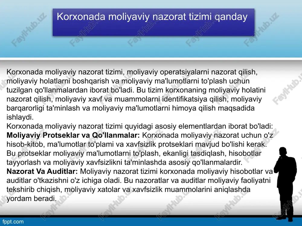 dir. moliyaviy risklarni kuzatish, ularning yangilanishi yoki o'zgarishi haqida xabardor bo'lish, shuningdek, boshqarish jarayonini tez-tez tekshirish kritik ahamiyatga ega. daromad va xarajatlarni boshqarish usullari daromad va xarajatlarni boshqarish, bir korxonada moliyaviy holatning tushganini, uni optimallashtirishni va boshqarishni ta'minlashda katta ahamiyatga ega. quyidagi usullar daromad va xarajatlarni boshqarishda yordam berishi mumkin: presupuestlashtirish va moliyaviy rejalashtirish: daromad va xarajatlar uchun moliyaviy rejalashtirish va boshqarish kompaniya uchun muhimdir. bu rejalashtirishlar, daromadlarni kengaytirish, xarajatlarni kamaytirish va daromad-xarajat nisbiyoti hisoblashda yordam beradi. moliyaviy hisobotlar va hisobotlash: moliyaviy hisobotlar, daromad va xarajatlarni tahlil qilish, natijalarni hisobga olish va maqsadlarni amalga oshirishda muhimdir. bu hisobotlar kompaniyadagi moliyaviy holatni yaxshi tushuntirishda va qarorlar qabul qilishda asosiy ma'lumot manbai bo'ladi. xarajatlarni boshqarish: kompaniya xarajatlarini boshqarishda effektivlik va rivojlanishga yo'naltirilgan strategiyalar muhimdir. xarajatlar taxminan bir qismini orqaga qaytarish, boshqa qismini kamaytirish, moliyaviy modellash yordamida optimallashtirish yoki yangi texnologiyalardan foydalanish jarayonlarida takomillashtirish mumkin. daromadlarni oshirish strategiyalari: daromadlar kompaniya uchun yaxshi bo'lishini …