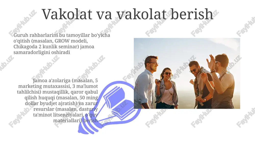 ini yaratish yiliga 2 marta 360 daraja baholash orqali samarali baholash tizimini yo'lga qo'yish, parijdagi kompaniya maqsadlariga moslashtirilgan 5 ta asosiy ko'rsatkichni (kpi) birlashtirish, doimiy monitoringni ta'minlash va nyu-york filialida 12 oy o'tgach jamoa unumdorligini 8% ga oshirish. aniq maqsadlarni belgilab olish 4-haftaga qadar 80% ishtirok (alfa guruhi, 2b o'quv xonasi); 6-haftaga qadar 5 ta modul (rahbariyat ko'nikmalari, mojarolarni hal qilish); 8-haftaga qadar amaliy qo'llanmada 90% malakaga ega bo'lish (kompetensiya baholash, mezonlar: o'z-o'zini baholash va tengdoshlar tomonidan baholash, joylashuvi: onlayn platforma). konstruktiv tanqid bildirish 01 02 samarali guruh rahbarlari tayyorgarligi 3 asosiy printsipni talab qiladi: (1) london shahrida 12 ishtirokchiga qaratilgan 5 ta mashg'ulot davomida aniq, o'lchanuvchan, erishiladigan, dolzarb va vaqtga bog'liq (smart) fikr-mulohazalar berish. (2) mashg'ulotdan keyingi testlar orqali 80% tushunishni ta'minlaydigan faol tinglash texnikalari manchesterdagi guruh rahbarlari uchun konstruktiv fikr-mulohaza treningi haqiqiy vaziyatlarni simulyatsiya qiluvchi rol o'ynash stsenariylarini (kamida 3 ta) o'z ichiga olishi kerak sales 1st qtr …