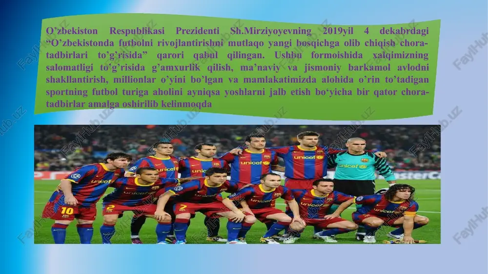 arni aniqlashda, var’ning o’rni juda katta bo’lishi kutilmoqda. o’yinchi almashtirish. almashtirilayotgan futbolchi endi o’ziga yaqin bo’lgan yon chiziqdan maydonni tark etaveradi. u zaxira o’rindig’i joylashgan va yangi futbolchi tushayotgan nuqtadan maydonni tark etishi lozim bo’lmaydi. tabiiyki, bu o’yin vaqtini cho’zish holatlari uchun kurash sifatida baholanmoqda. penalti. yangi mavsumdan penalti tepilayotgan paytda darvozabonlar faqat bir oyog’i bilan darvoza chizig’ida turishlari yetarli. ilgari har ikki oyoqning ham oldinga chiqib ketmasligi talab etilardi. bunday o’zgar-ishlarga sabab, juda ko’p vaziyatlarda hakamlar bu tarzdagi qoida buzilishlarni e’tiborsiz qoldirishgan. bahsli to’p. endi futbolda bu tushuncha bo’lmaydi. hakamlar ikki tomonni yig’ib, bahsli to’pni tashlab bermaydi. buning o’rniga, hushtak chalinguncha to’pga egalik qilgan taraf o’yinni davom ettiradi. agar lozim topishsa, ular to’pni raqibga berishlari mumkin. istisno shuki, mabodo, o’yin jarima maydonida to’xtatilgan bo’lsa, o’yinni boshlash darvozabon tomonidan amalga oshiriladi. murabbiyga kartochka. yangi mavsumdan hakamlar nafaqat maydondagi futbolchilarga, balki, murabbiy yoki boshqa rasmiy shaxslarga ham kartochka ko’rsatishlari mumkin bo’ladi. …