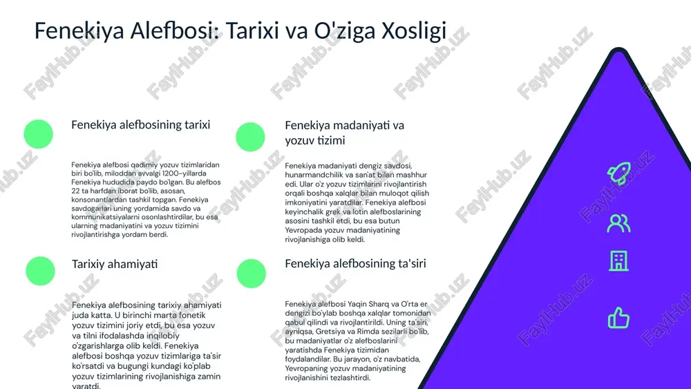 nlar tomonidan yaratilgan alifbolar, keyinchalik markaziy osiyodagi yozuvlarga ta'sir ko'rsatdi. bu alifbolar madaniyat almashinuvi va xalqaro munosabatlarning rivojlanishiga yordam berdi. yozuv madaniyatining ijtimoiy va madaniy ahamiyati yozuv madaniyati ijtimoiy va madaniy rivojlanishda muhim ahamiyatga ega. u xalq tarixini saqlash, ta'lim tizimini rivojlantirish va madaniyatni o'z ichiga olgan qadriyatlar orqali avlodlarga yetkazishda yordam beradi. shu bilan birga, yozuv madaniyatining zamonaviy ahamiyati, qadimiy ta'sirlardan kelib chiqadi. yozuv madaniyatining rivojlanish bosqichlari 1. qadimiy yozuvlar: xorazm yozuvi kabi qadimiy yozuvlar, o'z davrida xalqni o'z fikrlarini ifoda etishida muhim rol o'ynagan. ular yozuv madaniyatining ilk bosqichlarini tashkil etadi va tarixiy an'analarning saqlanishida asosiy vosita bo'lgan. 2. arab yozuvining ta'siri: arab yozuvining tarqalishi markaziy osiyoda yozuv madaniyatida katta o'zgarishlarni keltirib chiqardi. bu davrda arab yozuvi o'zbek tilidagi yozuvlarga ta'sir ko'rsatdi va madaniy almashinuvni tezlashtirdi. 3. o'zbek alifbosining shakllanishi: o'zbek alifbosi o'ziga xos xususiyatlarga ega bo'lib, turli tarixiy bosqichlar davomida o'zgarib borgan. bu jarayon yozuv madaniyatining zamonaviy …