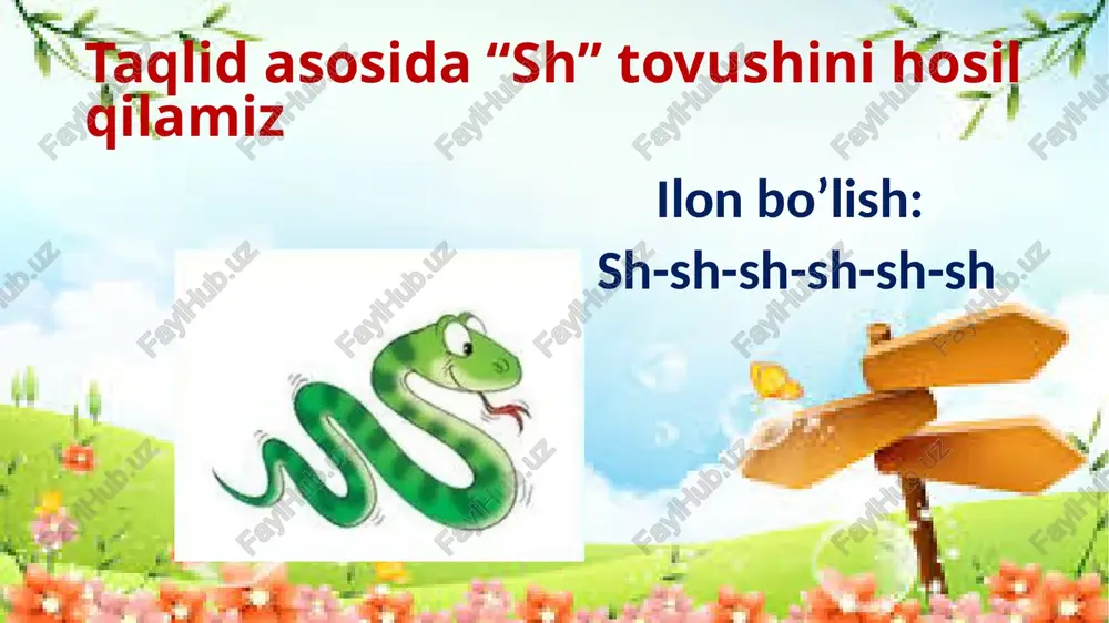 "sh"tovushini nutqqa qo'yish va mustahkamlash - Page 3