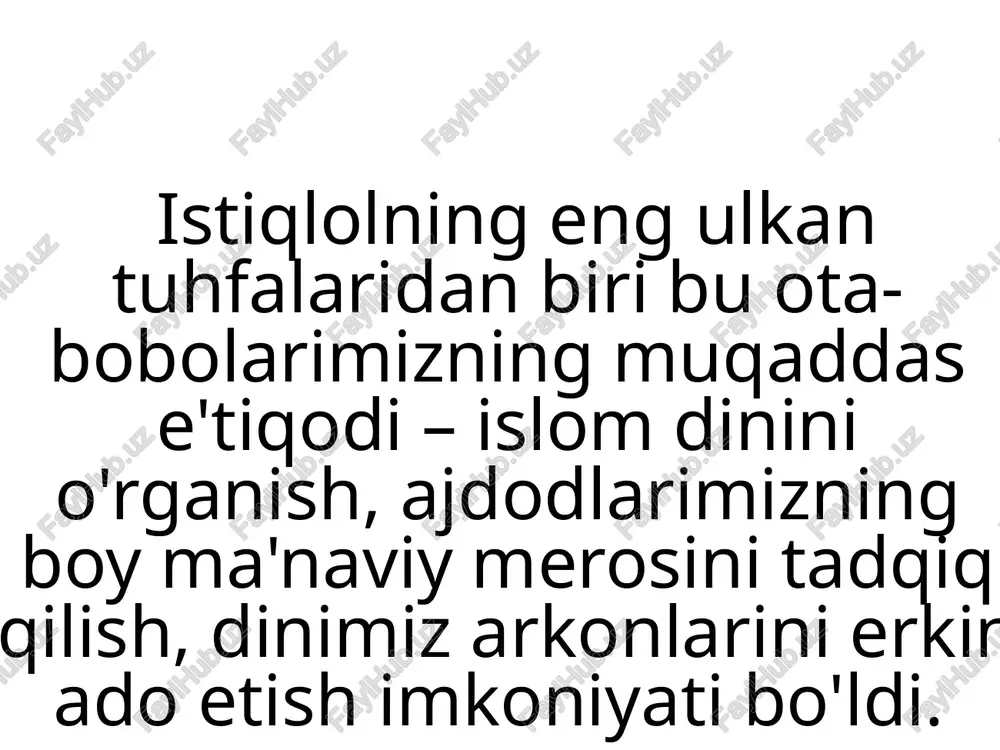 mustaqillik davrida miiliy va diniy qadriyatlarning tiklanishi - Page 3