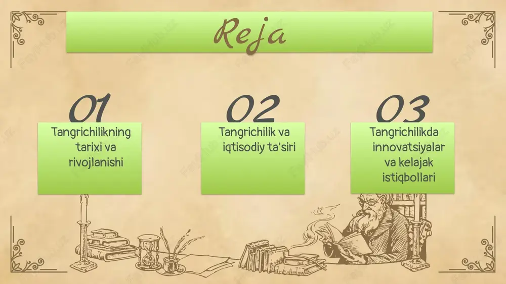 kda iqtisodiy barqarorlikni ta'minlash uchun, davlatlar barqaror siyosat va ijtimoiy dasturlarni amalga oshirishlari zarur. bu jarayon, iqtisodiy o'sishni rag'batlantirish va jamiyatdagi tengsizlikni kamaytirishga yordam beradi. tangrichilikda innovatsiyalar innovatsiyalar turli sohalarda qanday namoyon bo'ladi? innovatsiyalar, masalan, ta'lim, sog'liqni saqlash va texnologiya kabi sohalarda muhim rol o'ynaydi. ta'limda yangi o'quv metodlari va texnologiyalardan foydalanish, bolalar va yoshlar uchun imkoniyatlarni oshiradi. sog'liqni saqlashda esa, innovatsion tibbiyot usullari va dori-darmonlar orqali odamlarning hayot sifatini yaxshilash mumkin. innovatsiyalarni qo'llab-quvvatlashning ahamiyati. innovatsiyalarni qo'llab-quvvatlash, iqtisodiy o'sishni rag'batlantiradi va yangi ish o'rinlarini yaratadi. mamlakatlar muvaffaqiyatli innovatsiya siyosatlari orqali to'g'ri yo'nalishda rivojlanishlari mumkin. 01 02 03 texnologiyalar va tangrichilik texnologiyalar orqali tangrichilikni bartaraf etish innovatsion texnologiyalar, masalan, mobil ilovalar va onlayn ta'lim, odamlarning imkoniyatlarini oshirishda muhim rol o'ynaydi. kelajakda texnologiyalar yordamida muammolarni hal qilish uchun sun'iy intellekt va ma'lumotlar tahlili orqali yangi yechimlar ishlab chiqiladi. ijtimoiy innovatsiyalar tangrichilik: tadqiqot va statistika iqtisodiy va ijtimoiy ko'rsatkichlar tahlili o'zbekistonning tangrichilik darajasi …
