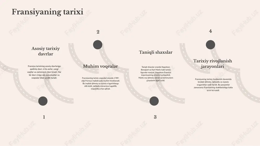 fransiya an'analari fransiyada milliy bayramlar va festivallar muhim ahamiyatga ega. masalan, bastiliya kuni (14-iyul) fransuz inqilobining ramzi sifatida nishonlanadi. bu kunda ko'plab tadbirlar, paraddar va konsertlar o'tkaziladi, bu bayram fransuz xalqining birlik va erkinlikka bo'lgan intilishlarini ifodalaydi. yana bir muhim bayram - yangi yil (1-yanvar) bo'lib, bu kunda oilaviy uchrashuvlar va do'stlar bilan bayram qilish odatlari mavjud. fransiya an'analari va madaniyat o'rtasidagi bog'lanish kuchli. an'analar, masalan, milliy bayramlar va folklor tadbirlari, fransuzlarning tarixiy va madaniy merosini saqlashda muhim rol o'ynaydi. har bir bayram o'zining o'ziga xos an'analari va urf-odatlari bilan bog'liq bo'lib, bu fransuzlarning ijtimoiy hayotida muhim ahamiyatga ega. ushbu an'analarning davomiyligi xalq madaniyatining mustahkamligi va o'ziga xosligini ta'minlaydi. fransiya iqtisodiyotiga kirish fransiya iqtisodiyoti rivojlangan va diversifikatsiyalangan bo'lib, xizmatlar sektori yetakchilik qiladi. qishloq xo'jaligi va sanoat ham muhim rol o'ynaydi, ayniqsa, oziq-ovqat ishlab chiqarish va avtomobil sanoatida. mamlakatning iqtisodiy ko'rsatkichlari, masalan, yalpi ichki mahsulot (yim), yuqori darajada rivojlangan. fransiyaning iqtisodiy …
