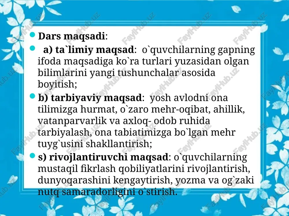 gaplarning ifoda maqsadi ko’raturlari - Page 3