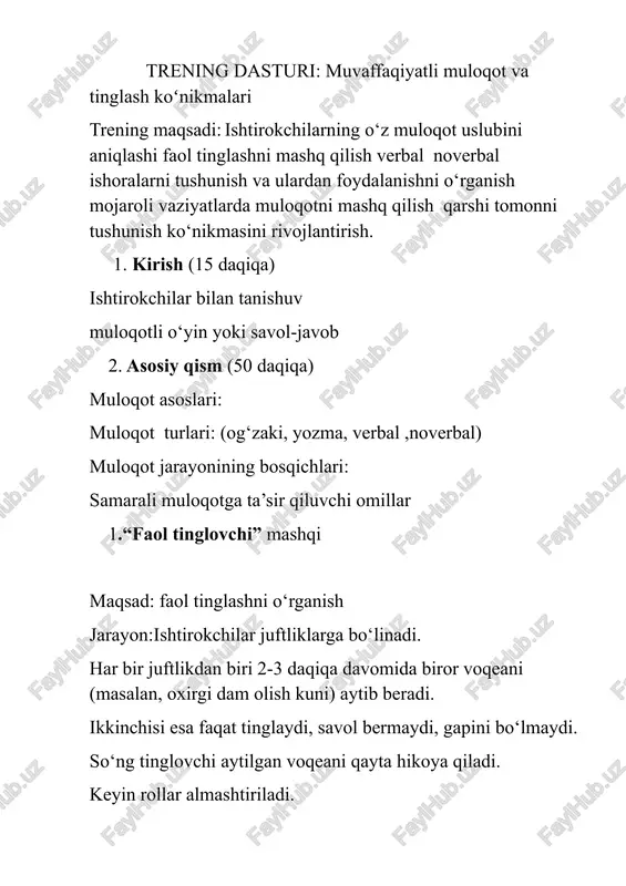 muvaffaqiyatli muloqot va tinglash ko’nikmalari - Page 3