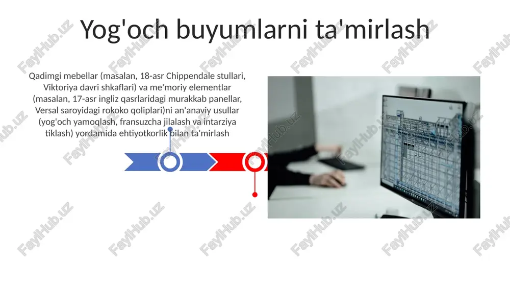 y meros grantlari (5 million yevro) hisobidan qoplandi moliyalashtirish va barqarorlik jamoatchilik bilan ishlash "varanasi'dagi "ma'badni qutqaramiz" tashabbusi 500 000 dollar grant yig'ib, 50 nafar malakali hunarmandni jalb qilib, xvii asr ma'bad majmuasining 70 foizini, jumladan, murakkab o'ymakorlik va 20 metrli gopuramni tiklashga muvaffaq bo'ldi. bunda barqaror usullar qo'llanilib, mahalliy yoshlarni muhofaza texnologiyalariga o'rgatildi." segovia, ispaniyadagi rim akvedukdining tiklanishi 10 nafar mutaxassisdan iborat guruh tomonidan arxeologik tadqiqotlar, 2 million yevro miqdorida jamoatchilik mablag'lari va mahalliy karerlardan olingan 5000 tonna maxsus rim davri betoni qo'llanilishi hisobiga amalga oshirildi rasm va bezaklarning yangilanishi hagia sofiya (istanbul)dagi vizantiya freskalarini tiklash (1453-hozir): sekko freska, tempera texnikalari; pigment tahlili (oq qoʻrgʻoshin, lazurit); tiklashdagi qiyinchiliklar – tuz oqishi, strukturaviy beqarorlik; 2000 kv. m dan ortiq tiklangan sirtlar. qadimgi misr qabr rasmlarini tiklash (qirollar vodiysida, luksor, misr): pigment aniqlash (malaxit, misr ko'ki); buzilgan bo'yoq qatlamlarini muhofaza qilish (mil. av tajriba va eng yaxshi amaliyotlar angkor vat ma'bad …