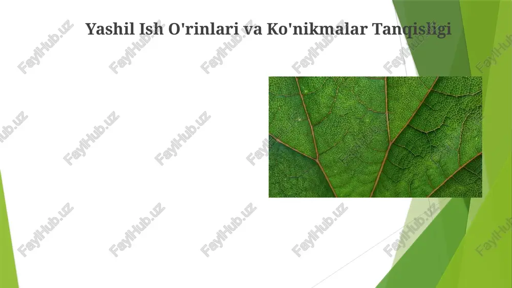 sodiy o'sishdagi roli yashil ko'nikmalar (masalan, qayta tiklanuvchi energiya o'rnatish, barqaror qishloq xo'jaligi) 2030 yilga kelib 10,1 trillion dollarlik yashil iqtisodiyotga (unep) hissa qo'shib, germaniya (qayta tiklanuvchi energiya bo'yicha yetakchi) va kosta-rika (ekoturizm) kabi davlatlarda yaimni oshiradi samarali yashil siyosat (masalan, shvetsiyada uglerod narxlash, xitoyda qayta tiklanuvchi energiya subsidiyalari) yashil ko'nikmalarni rivojlantirish va qo'llashni rag'batlantirish uchun muhimdir. xalqaro hamkorlik (masalan, parij bitimi majburiyatlari) yashil yechimlar bo'yicha texnologiyalarni o'tkazish va bilim almashishni qo'llab-quvvatlaydi ijtimoiy integratsiya va yashil iqtisodiyot yashil iqtisodiyot doirasida barqaror rivojlanishni qo'llab-quvvatlovchi inson kapitalini (masalan, odisha'da savodxonlik darajasining 15% ga o'sishi) oshirish maqsadida yashil kasblar orqali ijtimoiy integratsiya (masalan, hindiston qishloqlaridagi chetlatilgan jamoalarning 70%) amalga oshiriladi (masalan, rajasthanda 5000 dan ortiq quyosh elektr stansiyalari). yashil iqtisodiyot tashabbuslari (masalan, yei ning 1 trillion yevrolik yashil kelishuvi) malakali ishchi kuchini talab qiladi (masalan, aqshda 2030-yilga kelib 12 million yashil ish o'rni prognoz qilinmoqda) yashil infratuzilma rivojlanishi va bandlik iqlim o'zgarishiga qarshi …