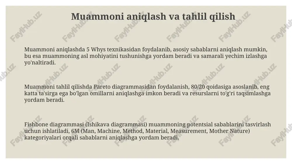 muammoni aniqlash va tahlil qilish - Page 3