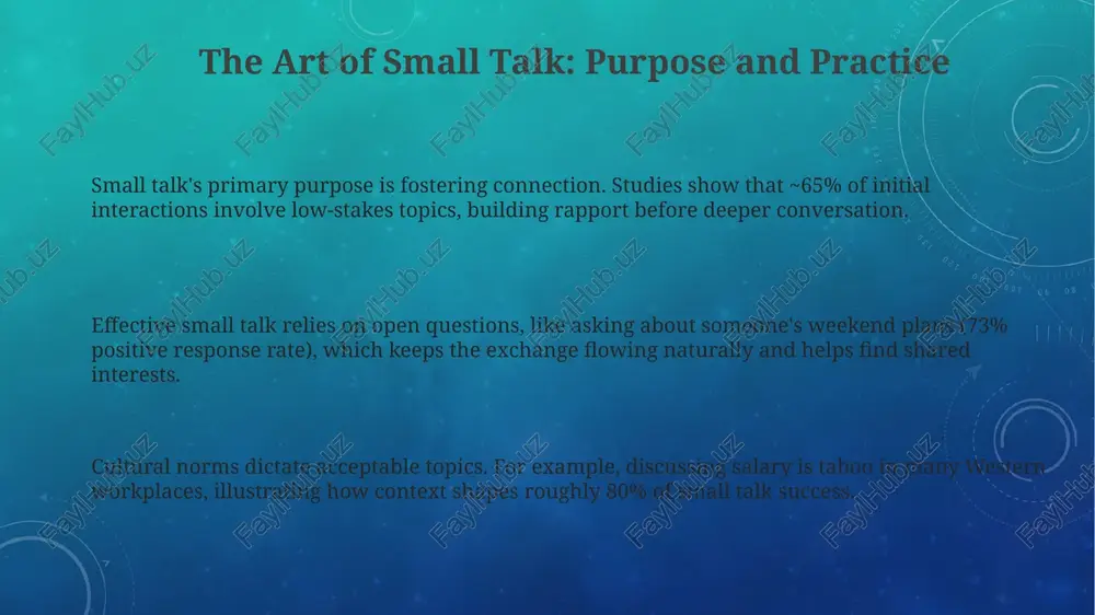 the art of small talk: purpose and practice - Page 3