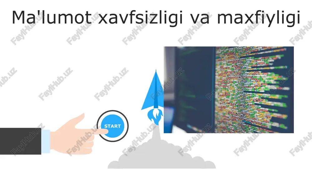 ud storage) saqlaydi, ko'pincha ommaviy apparat klasterlarida taqsimlangan hisoblash tizimlari (hadoop, spark) yordamida ekzabaytlarni qayta ishlaydi ma'lumotlarni qayta ishlash usullari (etl/elt) omborlar va ko'llarni bog'laydi. etl yuklashdan oldin qat'iy tozalash va o'zgartirishni o'z ichiga oladi; elt xom ma'lumotlarni avvalo ko'lga yuklaydi, keyin esa aniq tahlillar uchun kerak bo'lganda qismlarini o'zgartiradi ma'lumotlarni qazib olish va kashf etish ma'lumotlarni kashf etish vizualizatsiya vositalari (tableau, power bi) yordamida qayta ishlangan ma'lumotlarni o'rganish, trendlarni (masalan, xitoyning muayyan hududlarida savdo o'sishini), korrelyatsiyalarni va anomaliyalarni aniqlash imkonini beradi ma'lumotlarni qazib olish (masalan, apriori algoritmi) va klasterlash (k-means, dbscan) kabi usullarni amazon mijozlarining tranzaksiyalari, singapurdagi aqlli shaharlardagi iot qurilmalaridan olingan sensor ma'lumotlari kabi ma'lumotlar to'plamlarida qo'llab, naqshlar va anomaliyalarni aniqlaydi e'tiboringiz uchun rahmat @taqdimot_robot image5.jpg image6.jpg image7.jpg image8.jpg image9.jpg image10.jpg image11.jpg image12.jpg image13.jpg image14.jpg image15.jpg image16.jpg image1.jpeg image2.jpeg image3.jpeg image4.jpeg