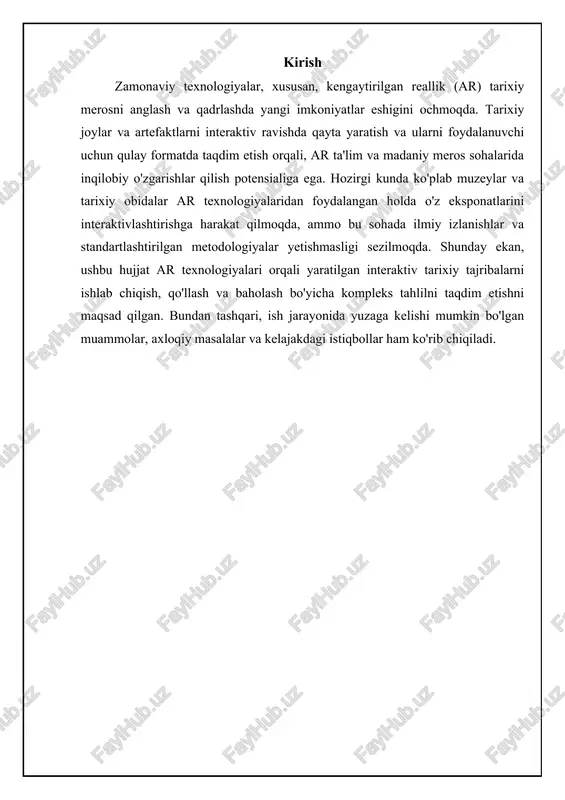 asosiy ma'lumotlar ushbu statistika ar texnologiyalaridan foydalangan holda yaratilgan interaktiv tarixiy tajribalarning ta'siri va samaradorligini ko'rsatadi. foydalanuvchilarning qiziqishi ortishi 60% ar yordamida yaratilgan tarixiy joylarga tashrif buyuruvchilarning soni 60% ga oshgan. tarixiy ma'lumotlarni eslab qolish darajasi 2.5x ar interaktiv tajribalari orqali o'rganilgan ma'lumotlarni eslab qolish oddiy usullarga qaraganda 2.5 barobar yuqori. museumlarning ar ilovalari yuklab olish soni 15000+ tarixiy joylar va muzeylarning ar ilovalarining o'rtacha yuklab olish soni. talabalarning jalb qilinishi 75% ar darslarida ishtirok etgan talabalarning 75% i mavzuga ko'proq jalb qilinganliklarini his qilishadi. turistlarning o'rtacha vaqti (tarixiy joylarda) 35 daqiqa ar tajribasi bilan ta'minlangan saytlarda turistlar o'rtacha 35 daqiqa ko'proq vaqt o'tkazishadi. geo-joylashuvga asoslangan tarixiy ma'lumotlar ar texnologiyasi geo-joylashuvga asoslangan holda tarixiy ma'lumotlarni taqdim etish uchun ishlatilishi mumkin. foydalanuvchilar ma'lum bir joyga borganlarida, ularning mobil qurilmalari o'sha joy bilan bog'liq bo'lgan tarixiy ma'lumotlarni, rasmlarni va videolarini avtomatik ravishda ko'rsatishi mumkin. bu ayniqsa tarixiy obidalarni va shaharlarni sayohat qilishda …