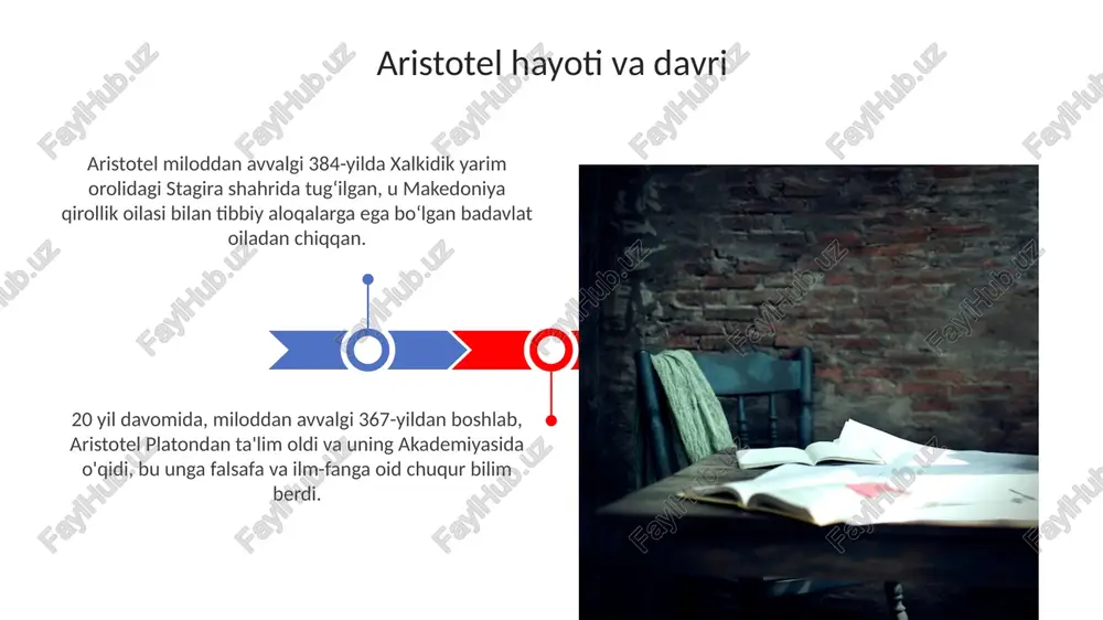 a bertolt brextning epik teatr nazariyasi bilan murakkablashdi. brext aristotelning katharsis tushunchasini rad etib, tomoshabinning tanqidiy fikrlashini rag'batlantirishga intildi. “poetika”ning zamonaviy ahamiyati aristotelning “poetikasi” bugungi kunda ham dramatik asarlarni tahlil qilishda asosiy vosita boʻlib xizmat qiladi, ayniqsa, syujet tuzilishi va xarakter rivojlanishini oʻrganishda. asarning zamonaviy ahamiyati – bu 2400 yil avval yozilgan bo'lsa ham, uning asosiy tushunchalari filmlar, teleseriallar va video o'yinlar ssenariylariga ham mos kelishidadir. bahsli masalalar va tanqidlar 'poetika'dagi 6 ta elementning nisbati bahsli, ayniqsa spektaklning ahamiyati, chunki aristotel asosan matnga e'tibor qaratgan va vizual elementlar baholanmagan. katharsis ta'rifi uzoq vaqtdan beri bahsga sabab bo'lgan. ba'zilar uni ruhiy tozalanish deb tushunishsa, boshqalar emotsional tozalanishning psixologik jarayoni deb bilishadi. e'tiboringiz uchun rahmat image3.png image4.jpg image5.jpg image6.jpg image7.jpg image8.jpg image9.jpg image10.jpg image11.jpg image12.jpg image13.jpg image14.jpg image15.jpg image1.jpeg image2.jpeg