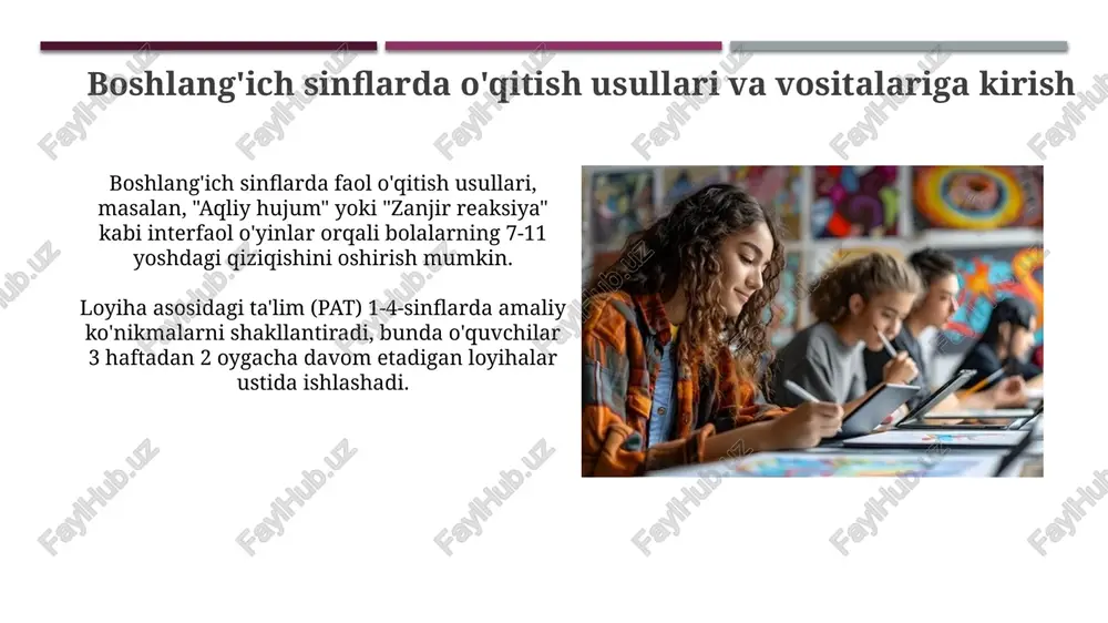 boshlang'ich sinflarda o'qitish usullari va vositalari - Page 3