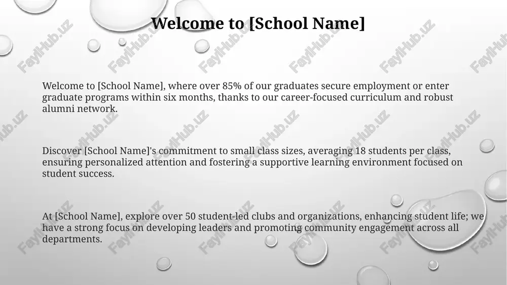 atives during weekly group information sessions. alumni association provides networking opportunities for 5,000+ graduates through regional chapters and mentorship programs, fostering professional development and school support initiatives. thank you for your attention image1.png image2.png