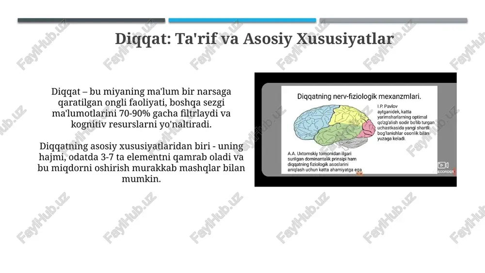diqqatning asosiy xususiyatlari - Page 3
