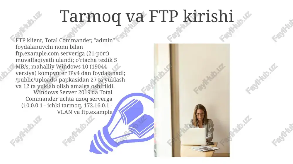 atsiyalari: nusxalash (ctrl+c), ko'chirish (ctrl+x), o'chirish (del), nomini o'zgartirish (f2), yangi papkalar yaratish (kontekst menyusi yoki klaviatura yorliqlari). bir nechta fayllarni sichqoncha yoki klaviatura (shift, ctrl) orqali tanlash qo'llab-quvvatlanadi sinxronlashtirish va taqqoslash wintc'ning sinxronlash xususiyatlari bir necha taqqoslash usullarini (baytma-bayt, tez taqqoslash) va filtrlash imkoniyatlarini (fayl kengaytmalari, sanalar, atributlar) aniq boshqarish uchun qo'llab-quvvatlaydi wintc ning taqqoslash funksiyasi ikki papka orasidagi farqlarni fayl atributlari (hajmi, sana/vaqti, tekshirish yig'indilari) bo'yicha tahlil qilib, nomuvofiqliklarni batafsil bayon etuvchi hisobotlar yaratadi va fayllarni tanlab uzatish/o'chirish imkonini beradi (mahalliy, tarmoq yo'llari: c:\users\documents; \\server\share) interfeys umumiy ko'rinishi total commander interfeysi, ikki oynali fayl menejeri, ikkita fayl tizimi panelini (chap va o'ng) ko'rsatadi, har biri katalog daraxtlari va fayl ro'yxatlarini o'z ichiga oladi. 9 navigatsiya turli usullarni qo'llaydi: papkalar/fayllarga sichqoncha bilan bosish, klaviatura yorliqlari (masalan, ctrl+c nusxalash, ctrl+v joylashtirish), sudrab-tashlab qo'yish va sozlanuvchi tezkor tugmalar; plaginlar fayl ko'rish vositalari, tahrirlovchilar va boshqalarni qo'shish orqali funksionallikni kengaytiradi total commanderning …