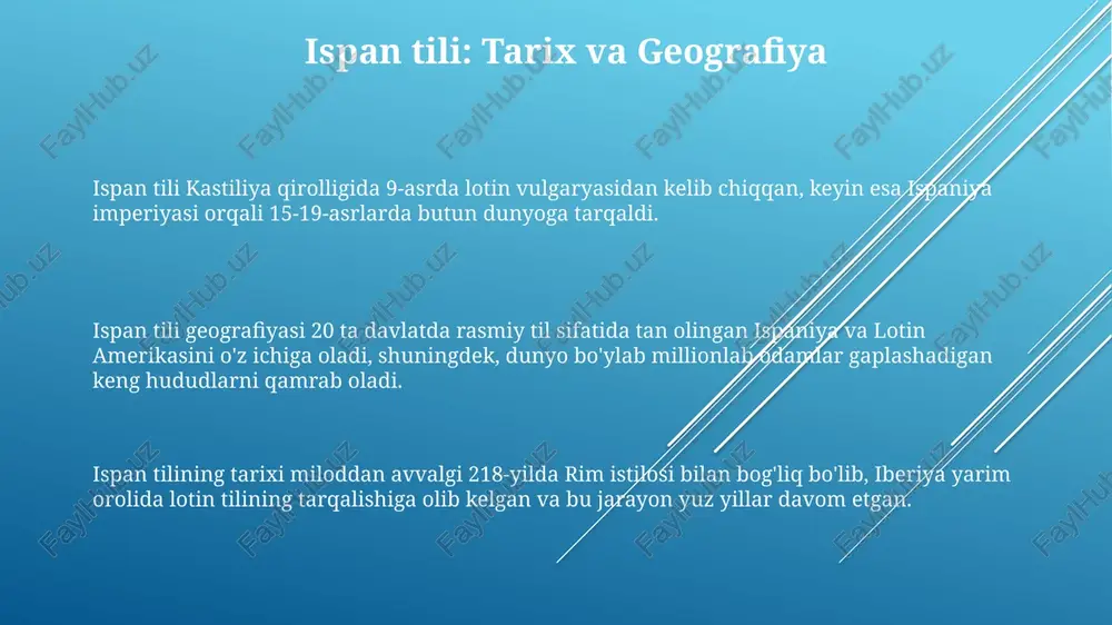 ispan tili: tarix, geografiya va dialektlar - Page 3