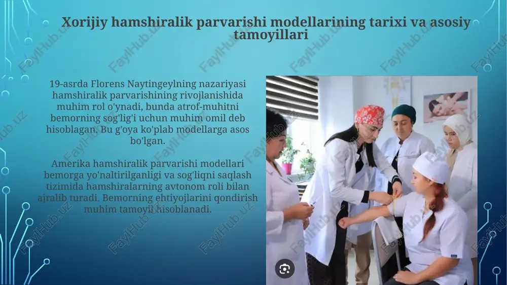 hamshiralik parvarishi modellarining xorijiy usullari - Page 3