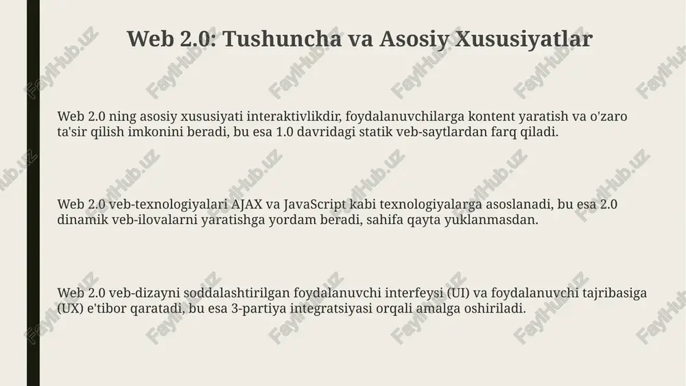 web 2.0: tushuncha va asosiy xususiyatlar - Page 3