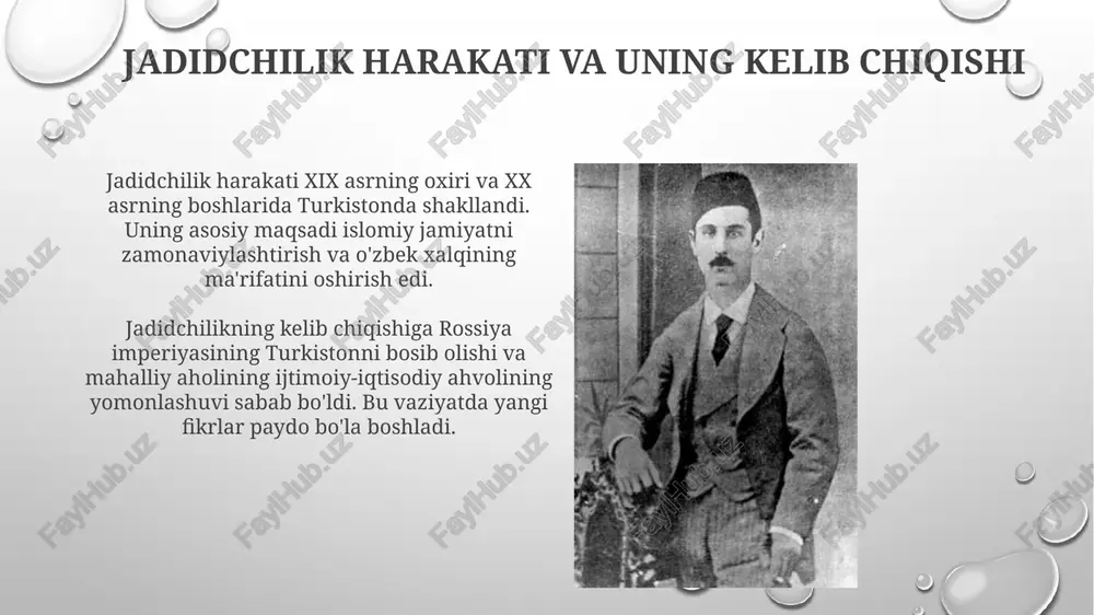 us hukumati bilan kelishuvga borishga urinishlari tufayli, ba'zi radikal millatchilar tomonidan tanqid qilingan. rus hukumati va jadidlar o'rtasidagi munosabatlar rossiya hukumati jadidlarga nisbatan ikkilamchi siyosat olib bordi, ularning ta'lim sohasidagi islohotlarini ba'zan qo'llab-quvvatladi, lekin siyosiy faollikni cheklashga harakat qildi. 1905-1907 yillardagi inqilobdan so'ng, hukumat jadidlarning milliy o'zlikni anglashga qaratilgan faoliyatidan xavotirga tushib, ularga qarshi repressiv choralarni kuchaytirdi. jadidlarning duma faoliyatining natijalari va ahamiyati jadidlarning dumadagi faoliyati markaziy osiyoda milliy o'zlikni anglash jarayonini tezlashtirdi, bu esa 1917-yilgi inqiloblardan keyin turkiston muxtoriyatining e'lon qilinishiga sezilarli ta'sir ko'rsatdi. jadid deputatlari ta'lim, madaniyat va din sohalarida islohotlar o'tkazish orqali xalqning ma'rifatini oshirishga harakat qilishdi, natijada jamiyatda o'zgarishlar yuzaga keldi va milliy ong yuksaldi. jadid deputatlarning taqdiri ko'pgina jadid deputatlari, xususan, mustafo cho'qaev, 1917-yilgi fevral inqilobidan keyin turkiston muxtoriyati kabi siyosiy harakatlarda faol ishtirok etib, kelajakda repressiyaga uchradilar. 1930-yillarda jadid deputatlari, masalan, mahmudxo'ja behbudiy, millatchilikda ayblanib, sovet hukumati tomonidan qatag'on qilinib, ularning ko'pchiligi o'lim jazosiga …