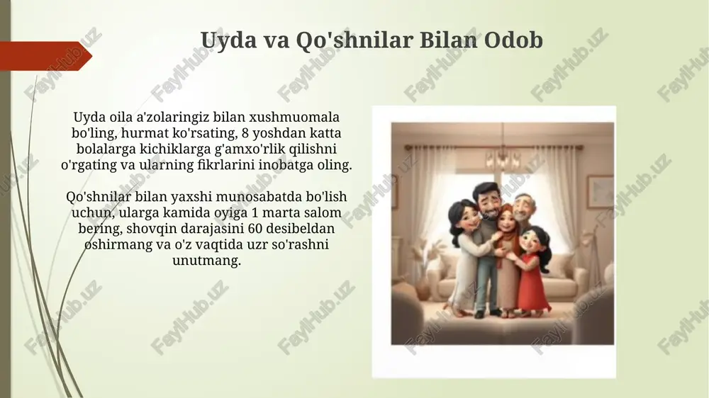 kundalik odob-axloq qoidalari: oilada, kochada va jamoat joylarida - Page 3