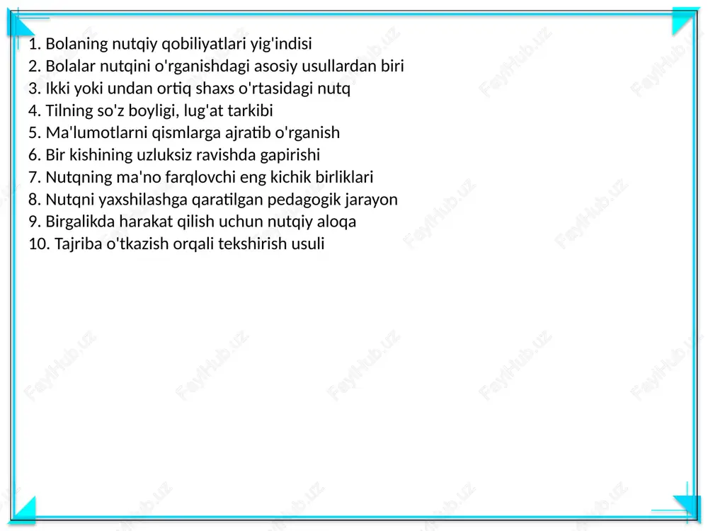 nutqni o'stirish fanining tadqiqot metodlari - Page 3