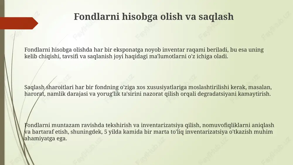 fondlarni hisobga olish va saqlash - Page 3
