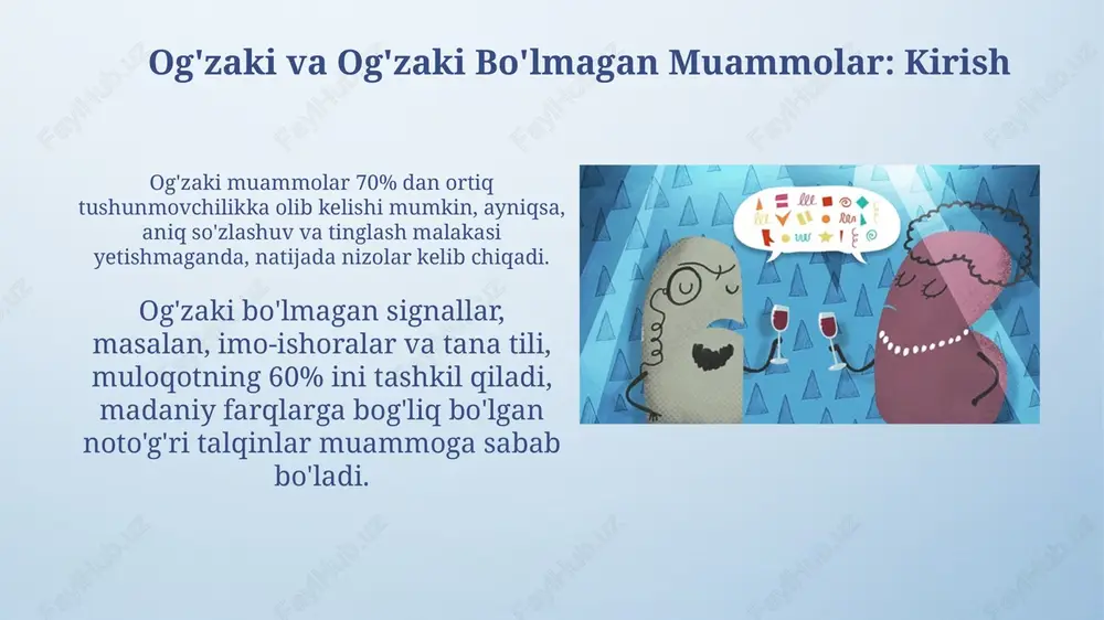 og'zaki va og'zaki bo'lmagan muammolar: kirish - Page 3